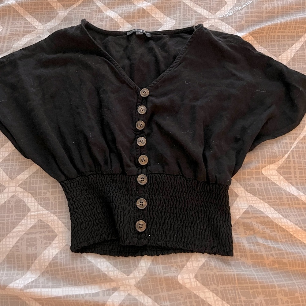 Black crop top